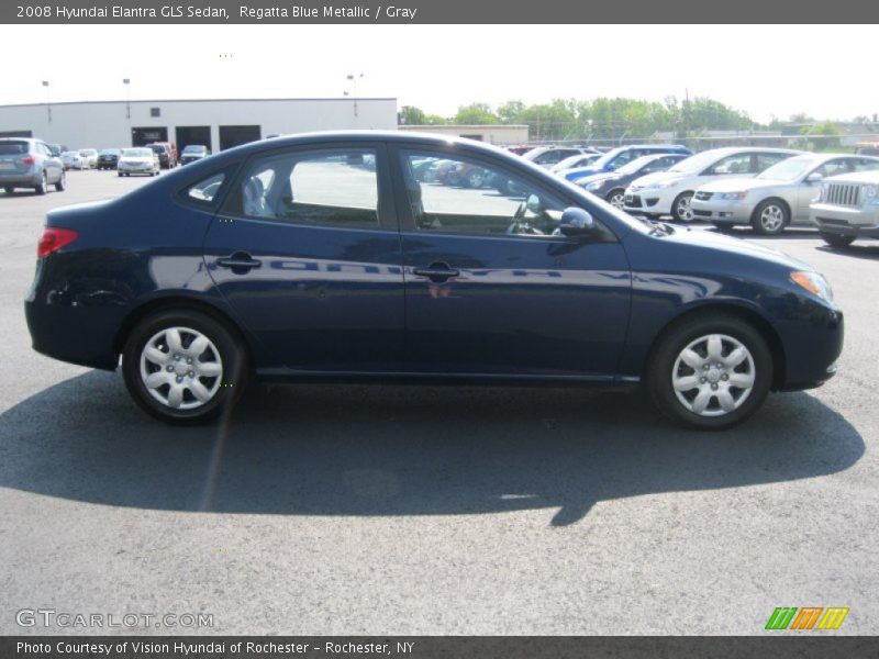 Regatta Blue Metallic / Gray 2008 Hyundai Elantra GLS Sedan