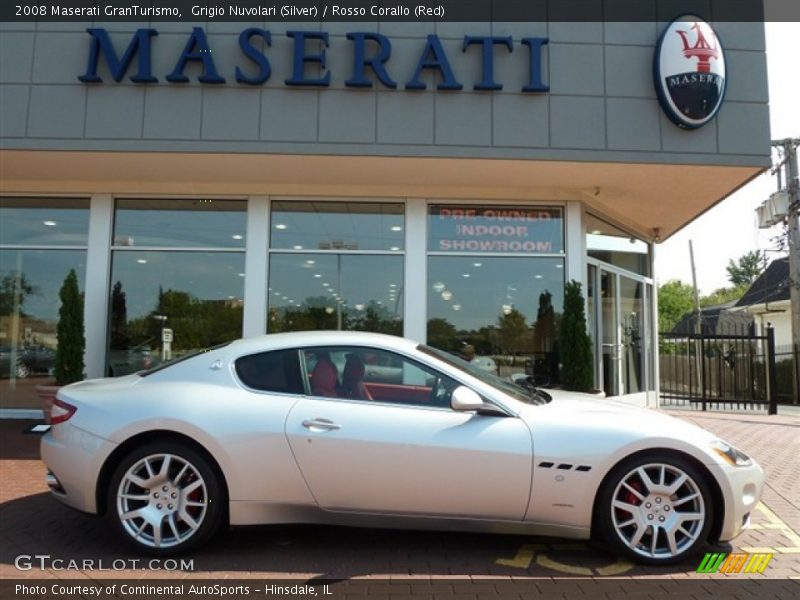 Grigio Nuvolari (Silver) / Rosso Corallo (Red) 2008 Maserati GranTurismo