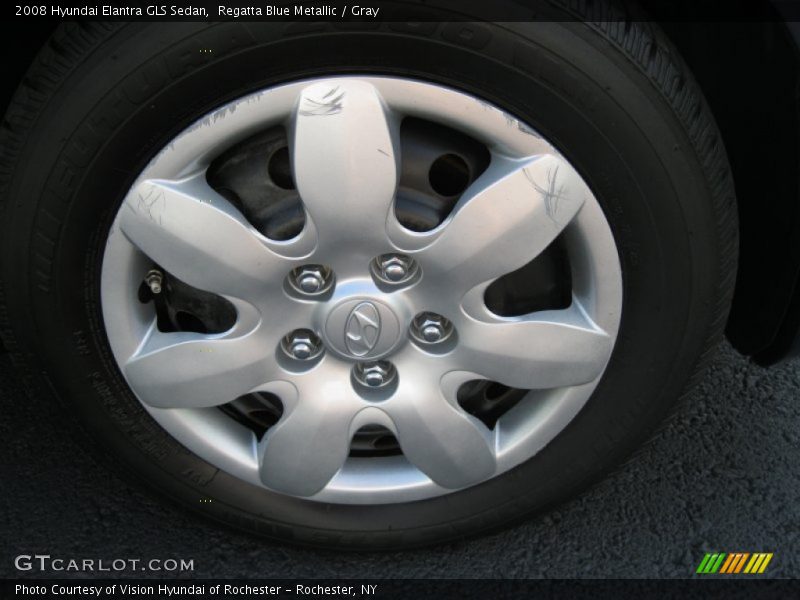 Regatta Blue Metallic / Gray 2008 Hyundai Elantra GLS Sedan