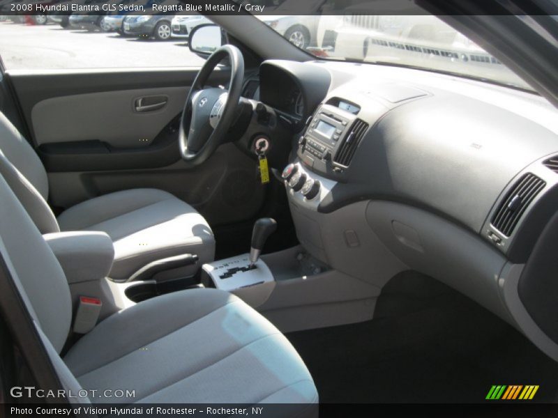 Regatta Blue Metallic / Gray 2008 Hyundai Elantra GLS Sedan