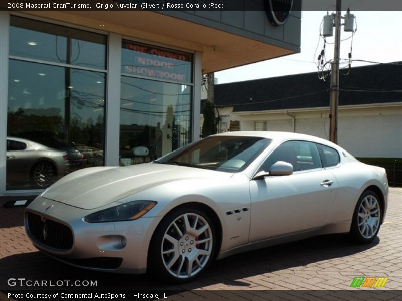 Grigio Nuvolari (Silver) / Rosso Corallo (Red) 2008 Maserati GranTurismo