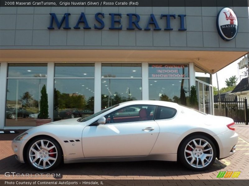 Grigio Nuvolari (Silver) / Rosso Corallo (Red) 2008 Maserati GranTurismo