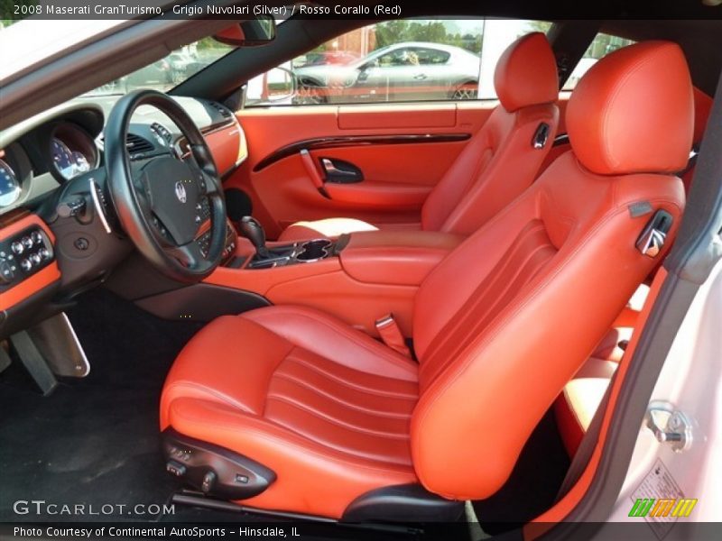Grigio Nuvolari (Silver) / Rosso Corallo (Red) 2008 Maserati GranTurismo