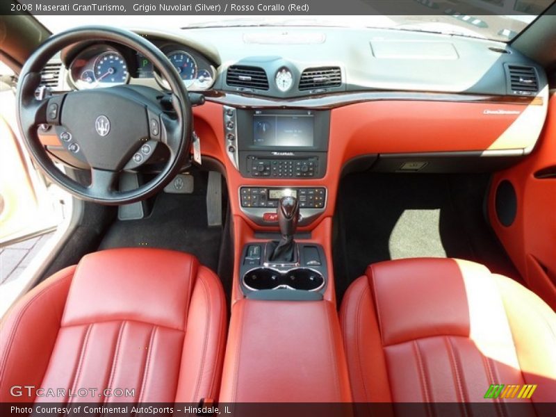 Grigio Nuvolari (Silver) / Rosso Corallo (Red) 2008 Maserati GranTurismo