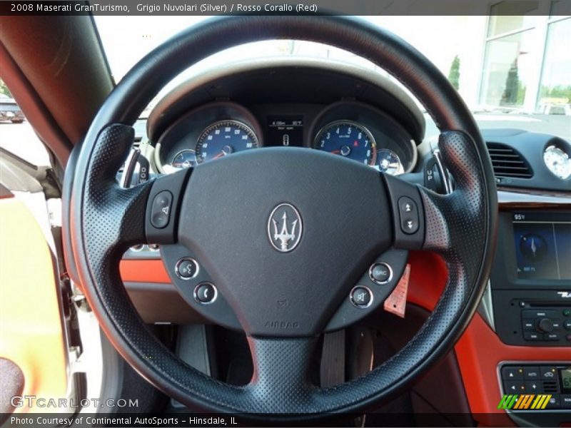 Grigio Nuvolari (Silver) / Rosso Corallo (Red) 2008 Maserati GranTurismo