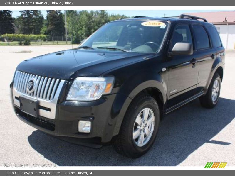 Black / Black 2008 Mercury Mariner V6