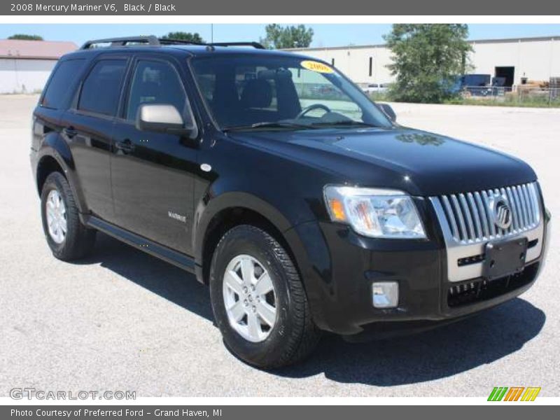 Black / Black 2008 Mercury Mariner V6