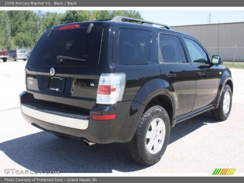 Black / Black 2008 Mercury Mariner V6