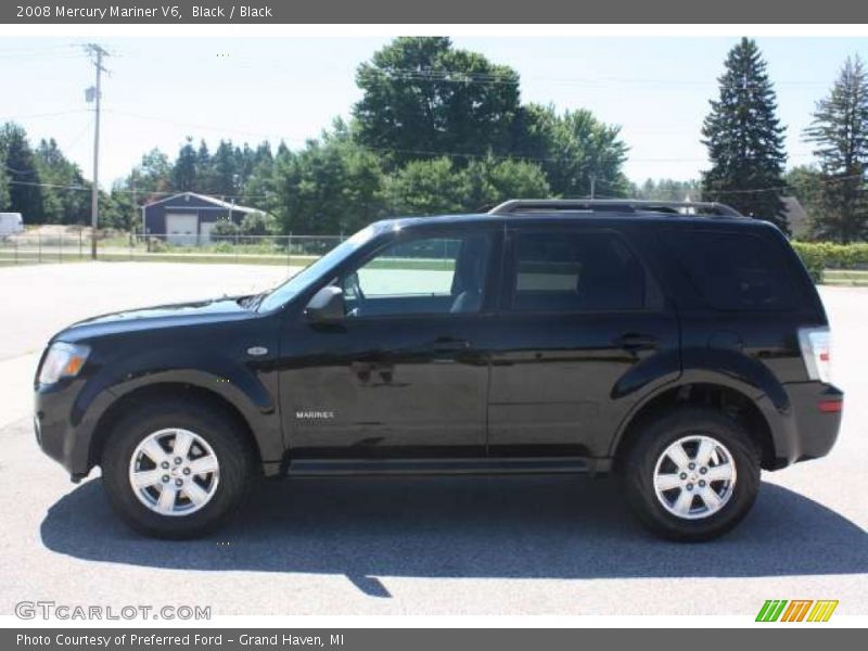 Black / Black 2008 Mercury Mariner V6