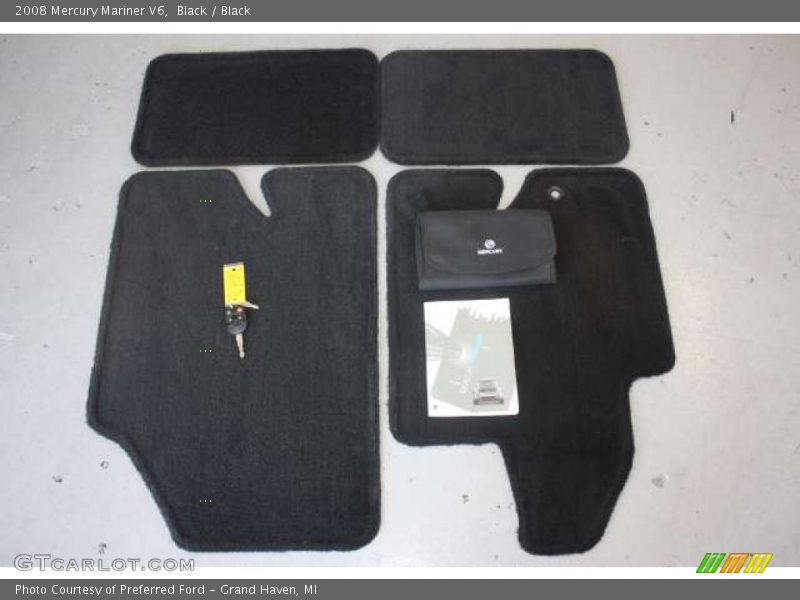 Black / Black 2008 Mercury Mariner V6