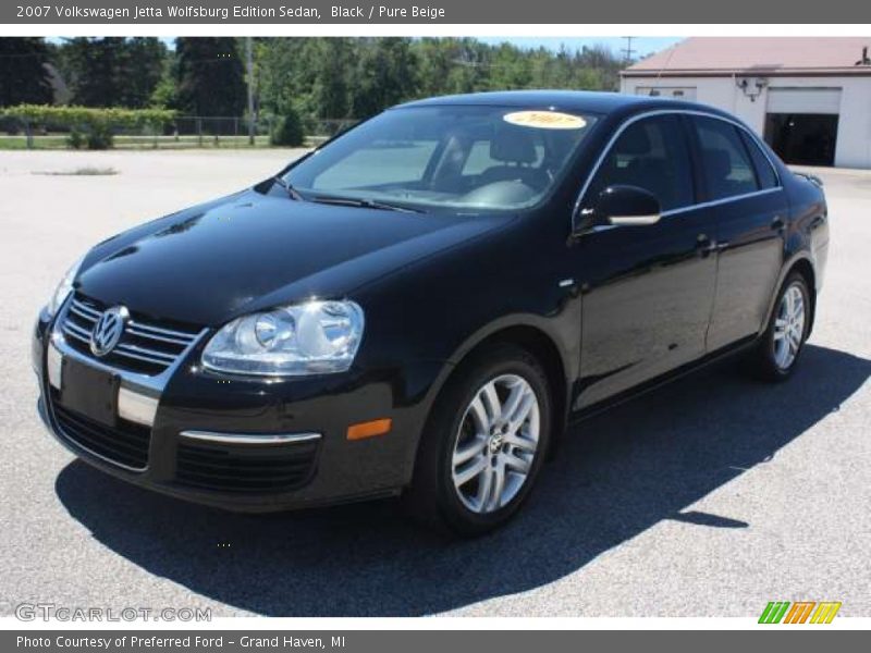 Black / Pure Beige 2007 Volkswagen Jetta Wolfsburg Edition Sedan