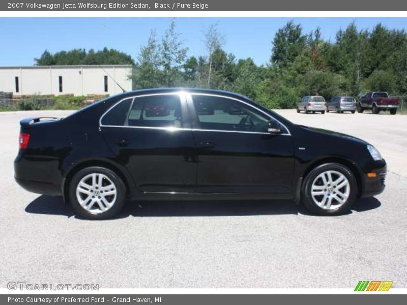 Black / Pure Beige 2007 Volkswagen Jetta Wolfsburg Edition Sedan