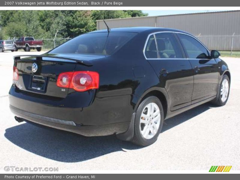 Black / Pure Beige 2007 Volkswagen Jetta Wolfsburg Edition Sedan