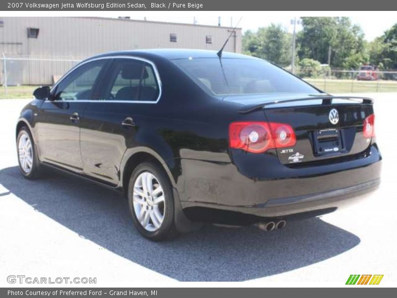 Black / Pure Beige 2007 Volkswagen Jetta Wolfsburg Edition Sedan