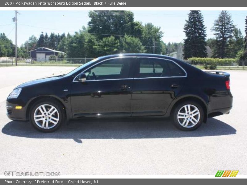 Black / Pure Beige 2007 Volkswagen Jetta Wolfsburg Edition Sedan