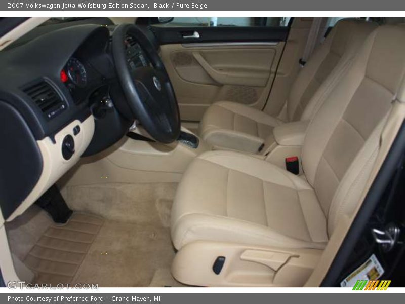 Black / Pure Beige 2007 Volkswagen Jetta Wolfsburg Edition Sedan
