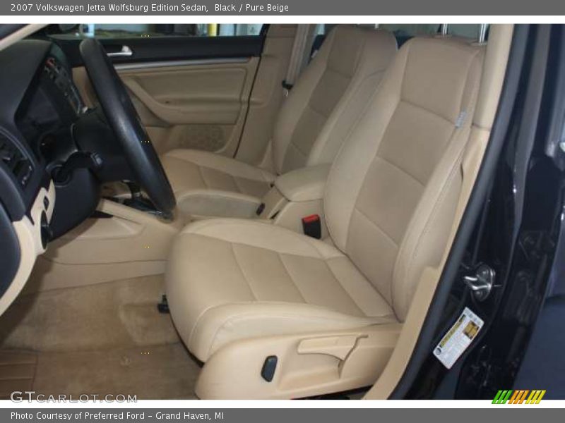 Black / Pure Beige 2007 Volkswagen Jetta Wolfsburg Edition Sedan