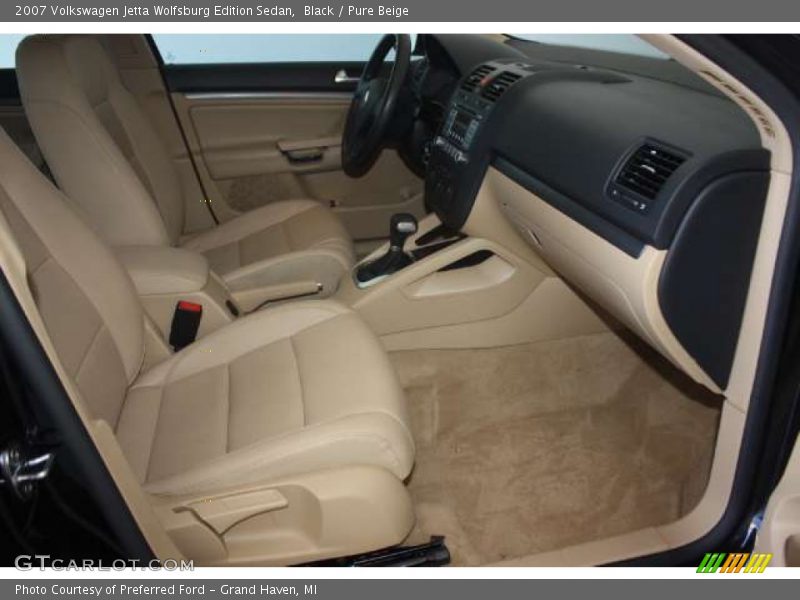 Black / Pure Beige 2007 Volkswagen Jetta Wolfsburg Edition Sedan