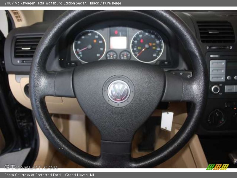 Black / Pure Beige 2007 Volkswagen Jetta Wolfsburg Edition Sedan