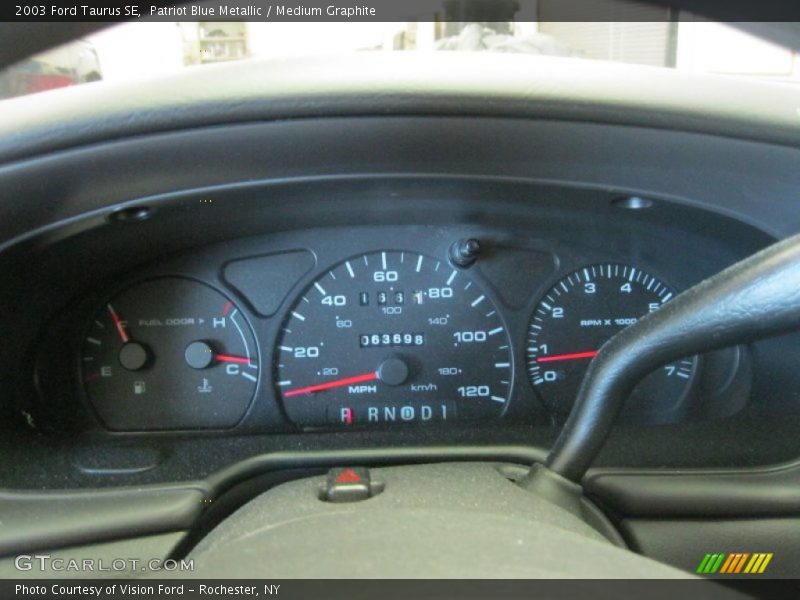 Patriot Blue Metallic / Medium Graphite 2003 Ford Taurus SE