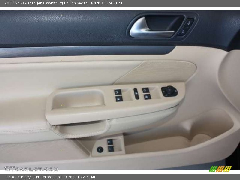 Black / Pure Beige 2007 Volkswagen Jetta Wolfsburg Edition Sedan