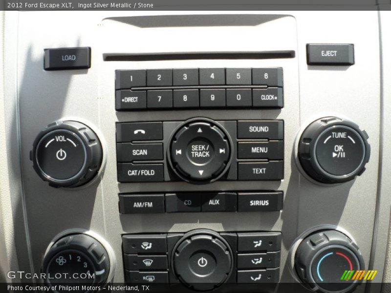 Controls of 2012 Escape XLT