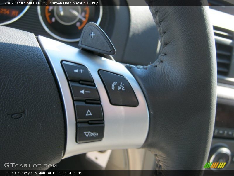 Carbon Flash Metallic / Gray 2009 Saturn Aura XR V6