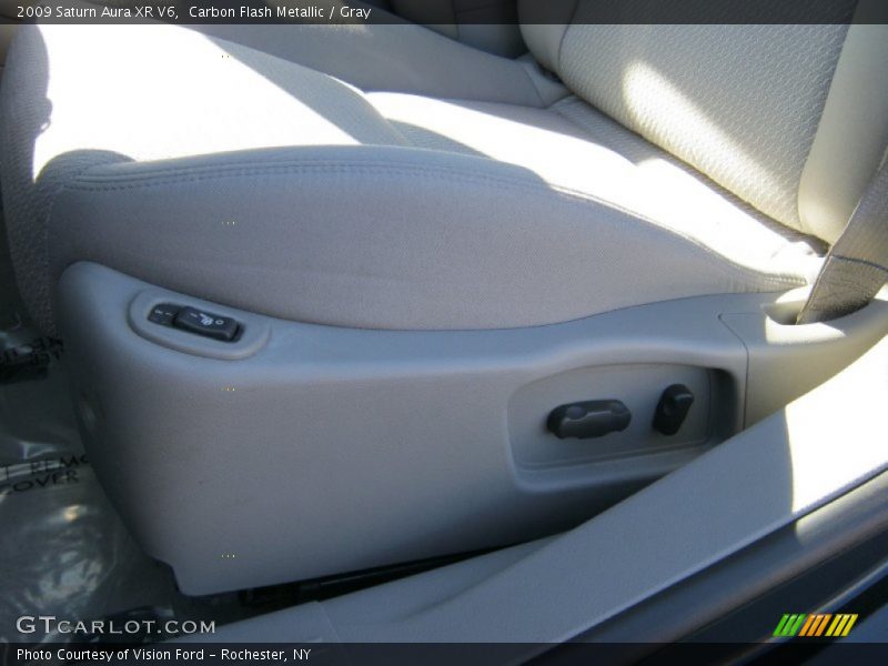 Carbon Flash Metallic / Gray 2009 Saturn Aura XR V6