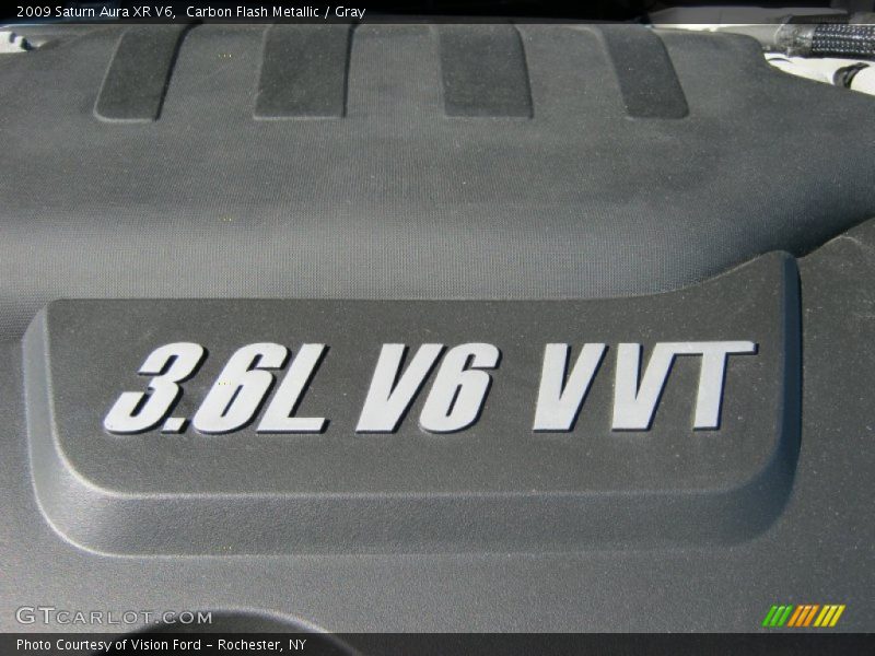 Carbon Flash Metallic / Gray 2009 Saturn Aura XR V6