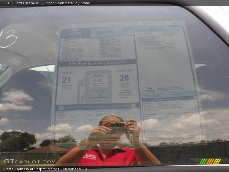 Ingot Silver Metallic / Stone 2012 Ford Escape XLT