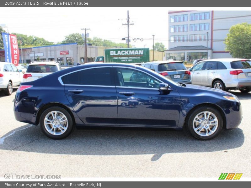 Royal Blue Pearl / Taupe 2009 Acura TL 3.5