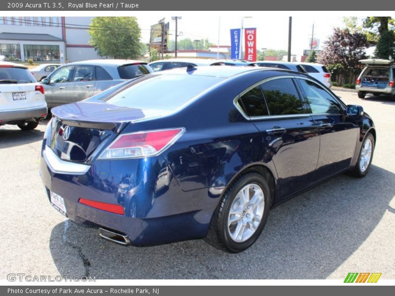 Royal Blue Pearl / Taupe 2009 Acura TL 3.5