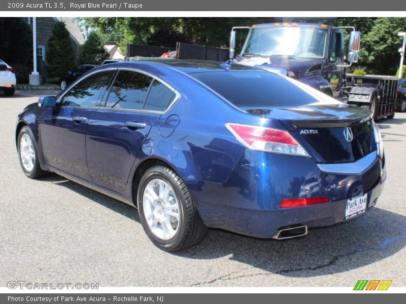 Royal Blue Pearl / Taupe 2009 Acura TL 3.5