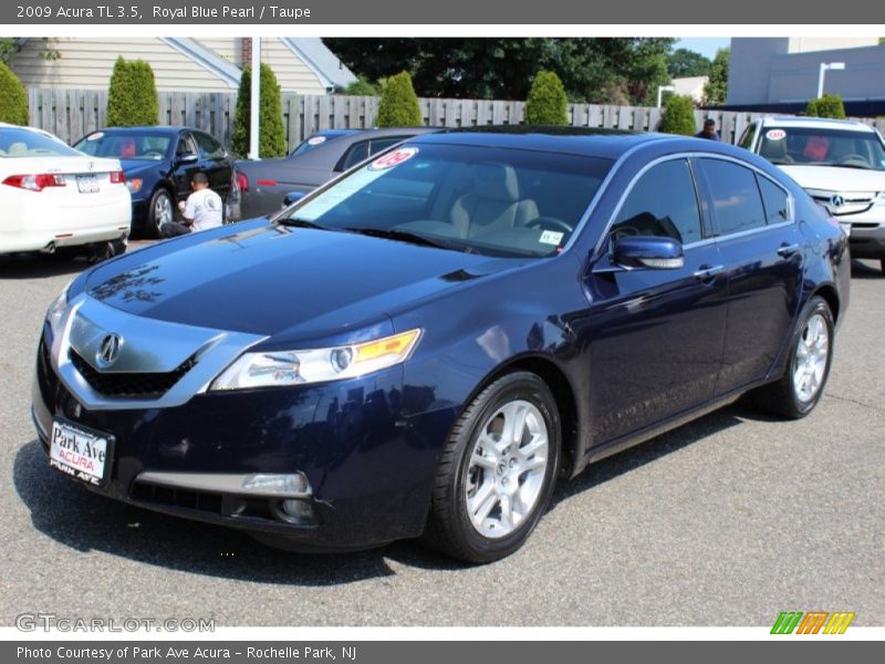 Royal Blue Pearl / Taupe 2009 Acura TL 3.5