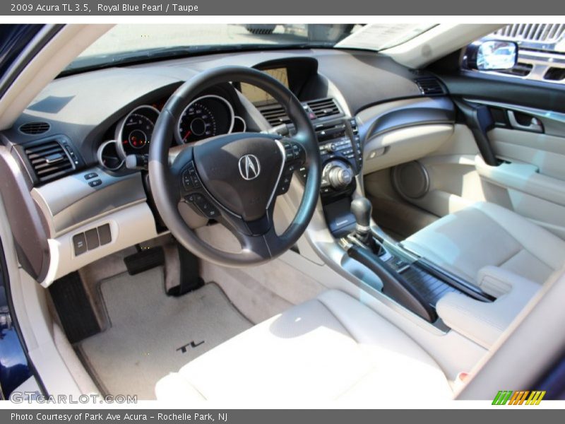 Royal Blue Pearl / Taupe 2009 Acura TL 3.5