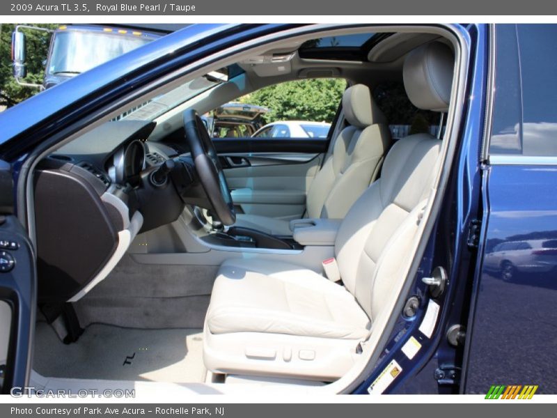 Royal Blue Pearl / Taupe 2009 Acura TL 3.5