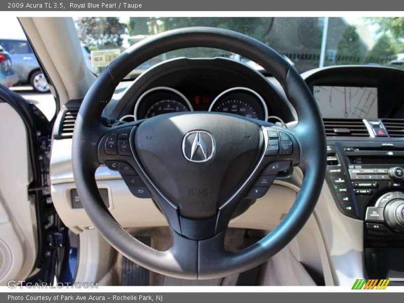 Royal Blue Pearl / Taupe 2009 Acura TL 3.5