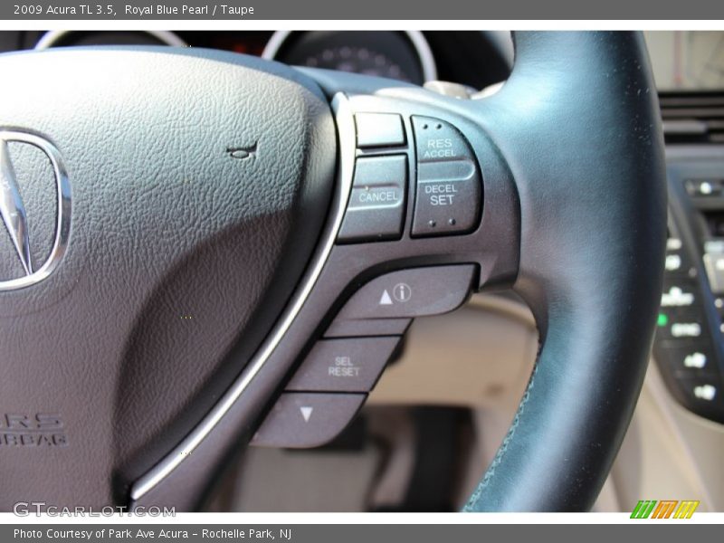 Royal Blue Pearl / Taupe 2009 Acura TL 3.5