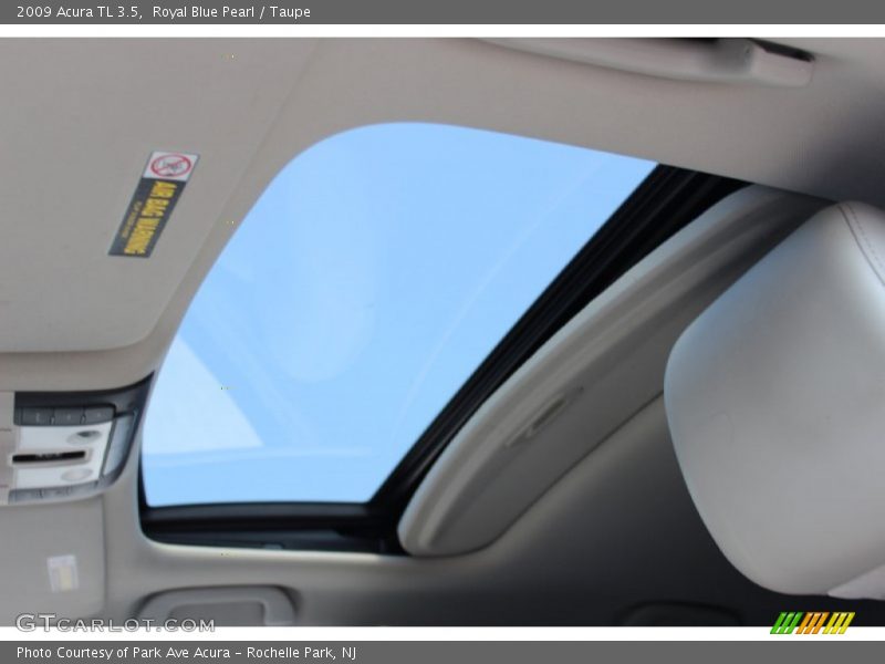 Royal Blue Pearl / Taupe 2009 Acura TL 3.5