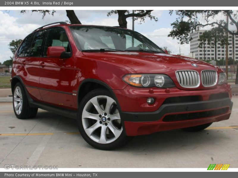 Imola Red / Beige 2004 BMW X5 4.8is
