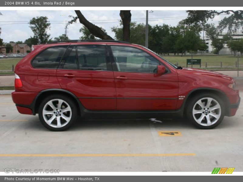 Imola Red / Beige 2004 BMW X5 4.8is