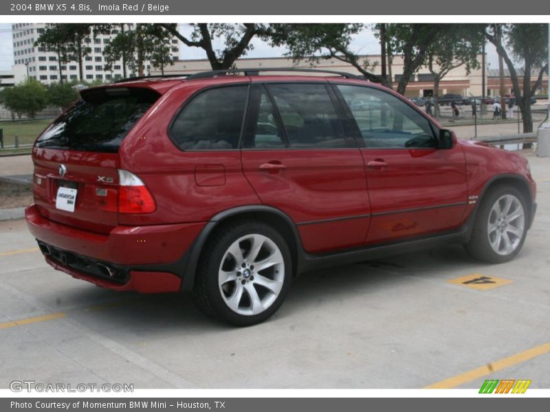 Imola Red / Beige 2004 BMW X5 4.8is