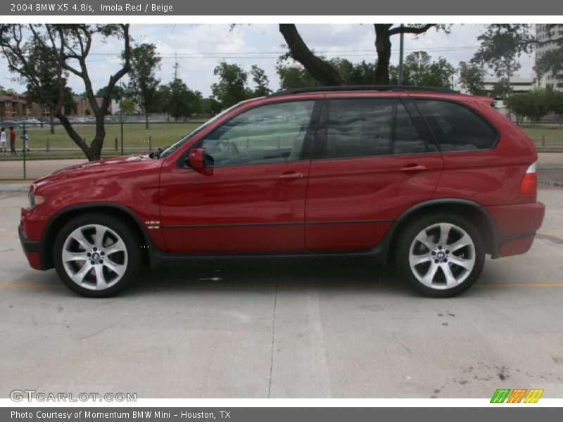 Imola Red / Beige 2004 BMW X5 4.8is
