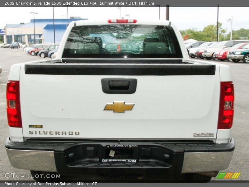 Summit White / Dark Titanium 2009 Chevrolet Silverado 1500 Extended Cab 4x4