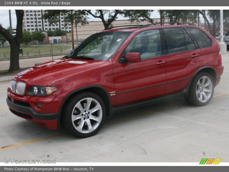 Imola Red / Beige 2004 BMW X5 4.8is