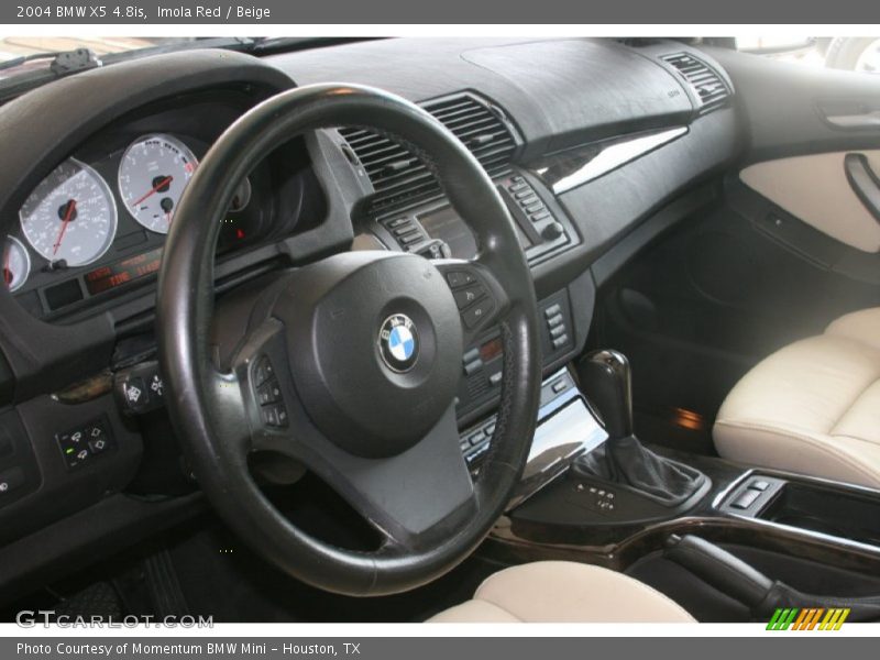 Imola Red / Beige 2004 BMW X5 4.8is