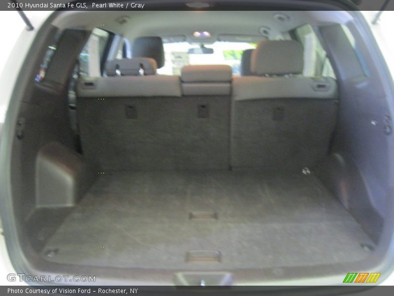 Pearl White / Gray 2010 Hyundai Santa Fe GLS