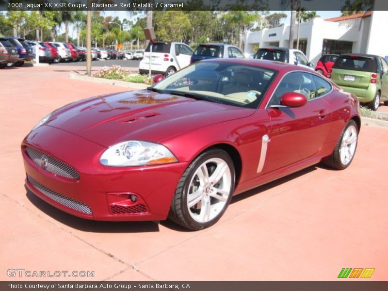 Radiance Red Metallic / Caramel 2008 Jaguar XK XKR Coupe