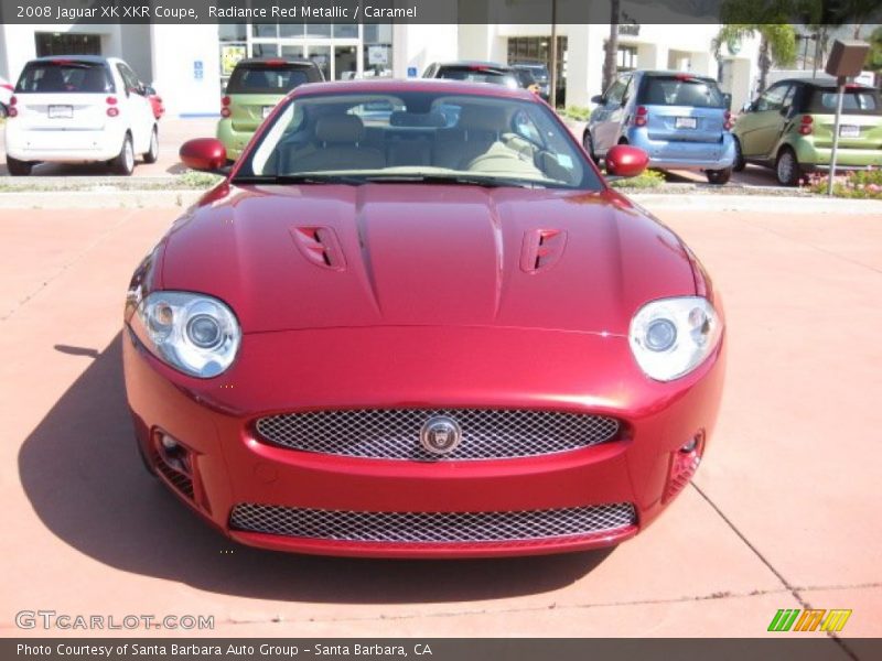 Radiance Red Metallic / Caramel 2008 Jaguar XK XKR Coupe