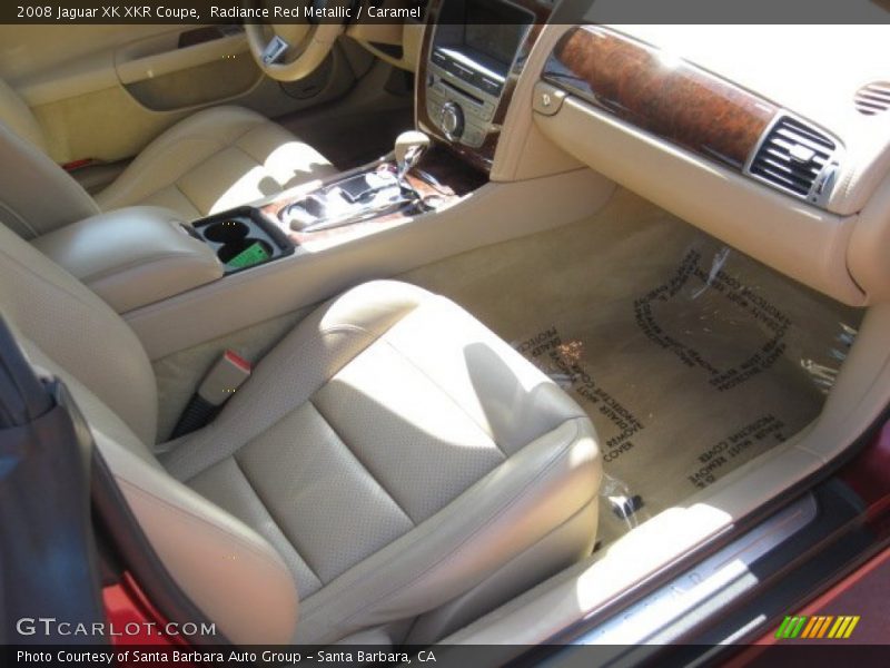 Radiance Red Metallic / Caramel 2008 Jaguar XK XKR Coupe